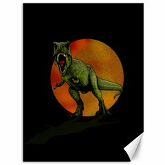 Dinosaurs T-rex Canvas 36  X 48   by Valentinaart