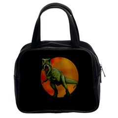 Dinosaurs T-rex Classic Handbags (2 Sides) by Valentinaart