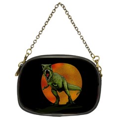 Dinosaurs T-rex Chain Purses (two Sides)  by Valentinaart