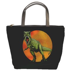 Dinosaurs T-rex Bucket Bags by Valentinaart