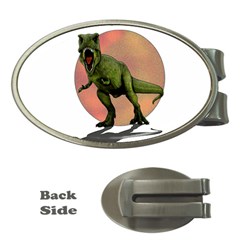 Dinosaurs T-rex Money Clips (oval)  by Valentinaart