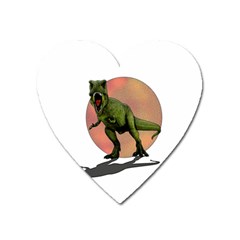 Dinosaurs T-rex Heart Magnet by Valentinaart