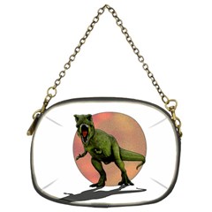 Dinosaurs T-rex Chain Purses (two Sides)  by Valentinaart