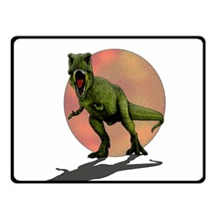 Dinosaurs T-rex Fleece Blanket (small) by Valentinaart