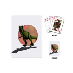 Dinosaurs T-rex Playing Cards (mini)  by Valentinaart