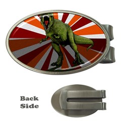 Dinosaurs T-rex Money Clips (oval)  by Valentinaart