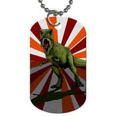 Dinosaurs T-rex Dog Tag (two Sides) by Valentinaart