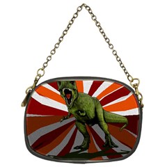 Dinosaurs T-rex Chain Purses (two Sides)  by Valentinaart