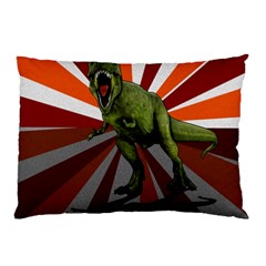 Dinosaurs T-rex Pillow Case by Valentinaart