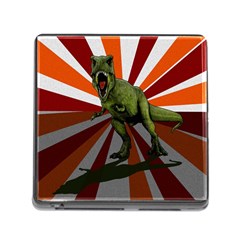 Dinosaurs T-rex Memory Card Reader (square) by Valentinaart