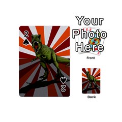 Dinosaurs T-rex Playing Cards 54 (mini)  by Valentinaart