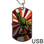 Dinosaurs T-Rex Dog Tag USB Flash (Two Sides) Front