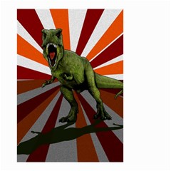 Dinosaurs T-rex Small Garden Flag (two Sides) by Valentinaart