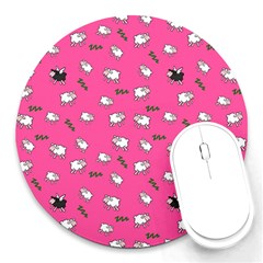 Sweet Dreams  Round Mousepads by Valentinaart