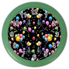 Balloons   Color Wall Clocks by Valentinaart