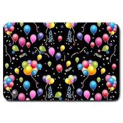 Balloons   Large Doormat  by Valentinaart