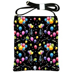 Balloons   Shoulder Sling Bags by Valentinaart