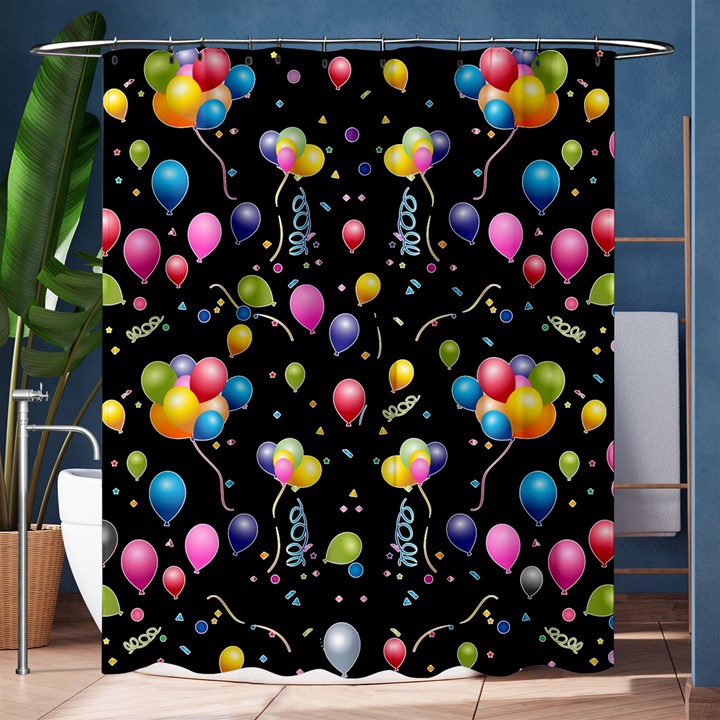 Balloons   Shower Curtain 60  x 72  (Medium) 