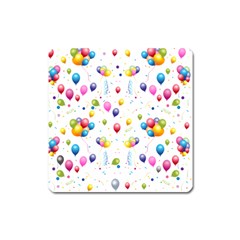 Balloons   Square Magnet by Valentinaart