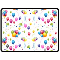 Balloons   Double Sided Fleece Blanket (large)  by Valentinaart