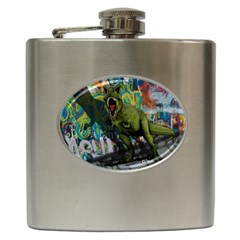 Urban T-rex Hip Flask (6 Oz) by Valentinaart