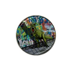 Urban T-rex Hat Clip Ball Marker by Valentinaart