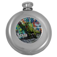 Urban T-rex Round Hip Flask (5 Oz) by Valentinaart