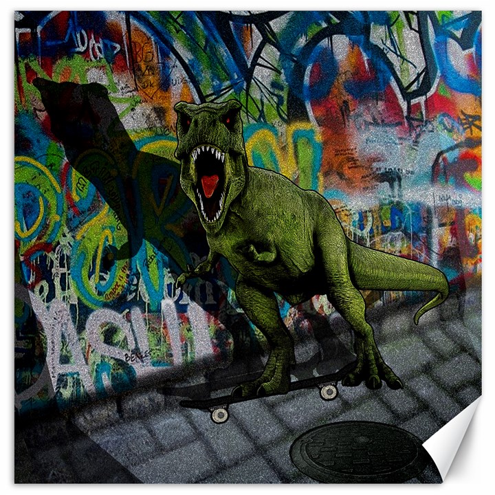 Urban T-Rex Canvas 20  x 20  