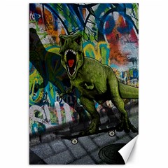 Urban T-rex Canvas 20  X 30   by Valentinaart