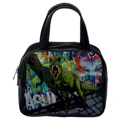 Urban T-rex Classic Handbags (one Side) by Valentinaart