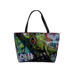 Urban T-rex Shoulder Handbags by Valentinaart