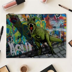 Urban T-rex Cosmetic Bag (xl) by Valentinaart