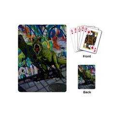 Urban T-rex Playing Cards (mini)  by Valentinaart