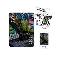 Urban T-rex Playing Cards 54 (mini)  by Valentinaart