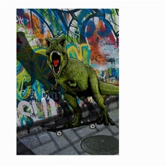 Urban T-rex Large Garden Flag (two Sides) by Valentinaart