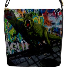 Urban T-rex Flap Messenger Bag (s) by Valentinaart