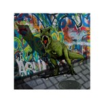 Urban T-Rex Small Satin Scarf (Square) Front