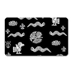 Aztecs Pattern Magnet (rectangular) by Valentinaart