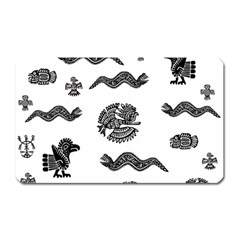 Aztecs Pattern Magnet (rectangular) by Valentinaart