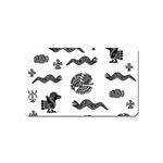 Aztecs pattern Magnet (Name Card) Front