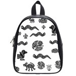 Aztecs pattern School Bags (Small)  Front