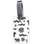 Aztecs pattern Luggage Tags (Two Sides) Front