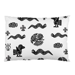 Aztecs Pattern Pillow Case (two Sides) by Valentinaart