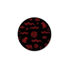 Aztecs Pattern Golf Ball Marker (4 Pack) by Valentinaart