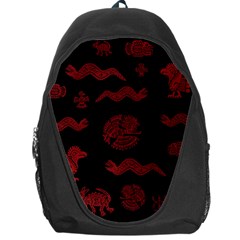 Aztecs Pattern Backpack Bag by Valentinaart