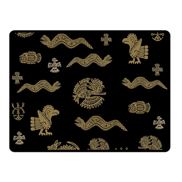 Aztecs pattern Double Sided Fleece Blanket (Small) 