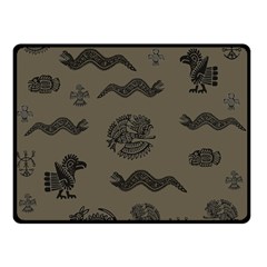 Aztecs Pattern Double Sided Fleece Blanket (small)  by Valentinaart