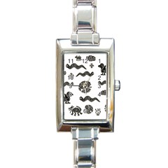 Aztecs pattern Rectangle Italian Charm Watch