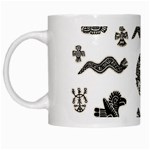 Aztecs pattern White Mugs Left