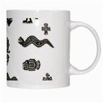 Aztecs pattern White Mugs Right